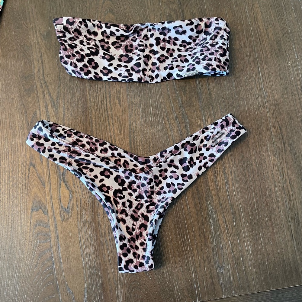Blackbough cheetah print bikini